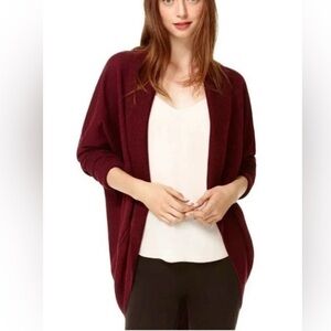 Aritzia Wilfred Diderot Burgundy Cardigan